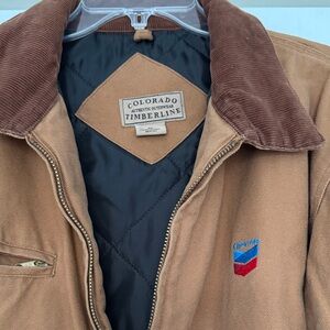 Classic Men's Tan Jacket with Dark Brown Collar